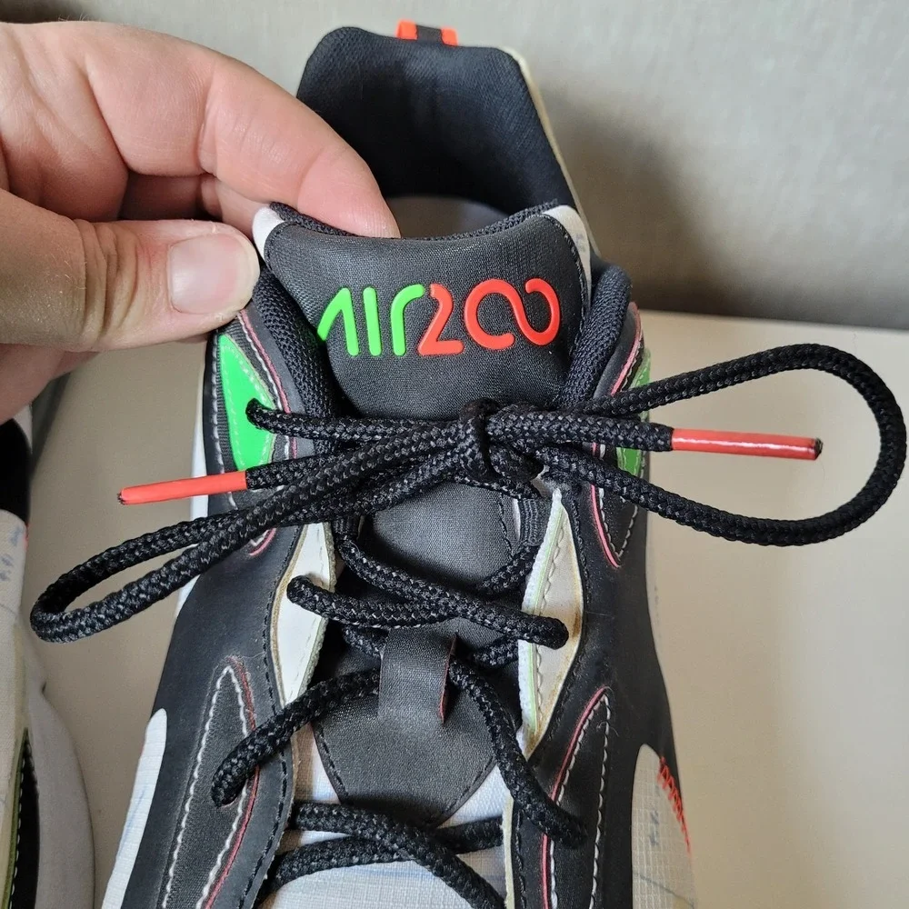 Nike Air Max 200 Blueprint White Black Green Orange Very Good Condition